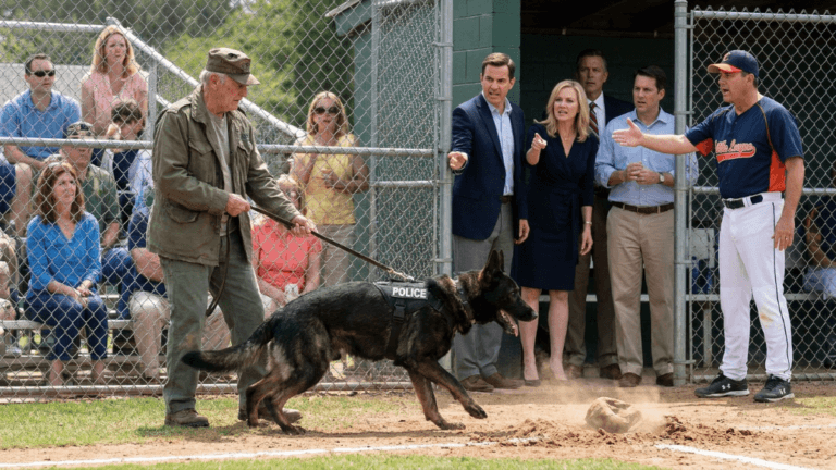 A Retired K9 Froze The Entire Field