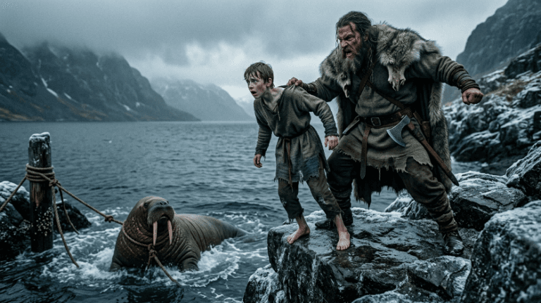 The Oath-Stone From The Fjord: The Teen Struggled In The Freezing Fjord… Then The Walrus Brought An Oath-Stone To The…